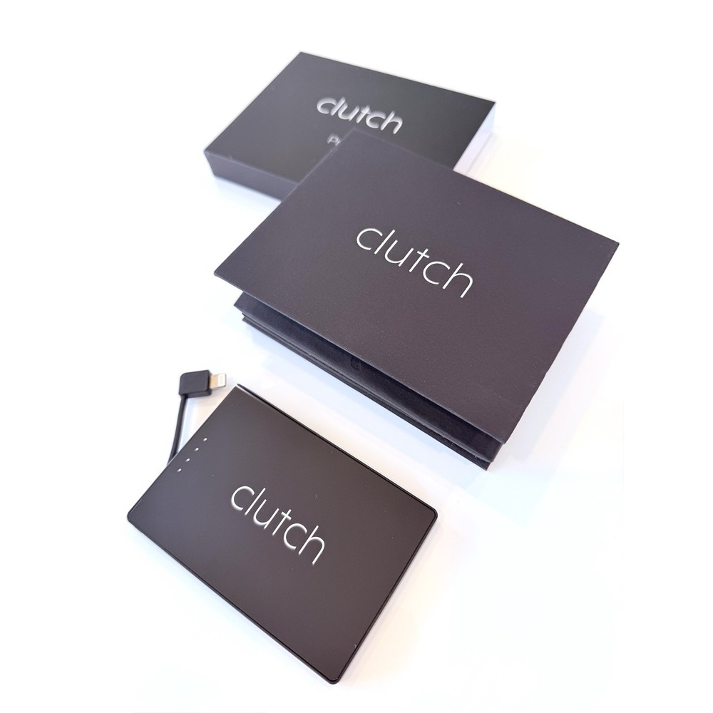 Clutch Pro Portable Charger for iPhone 14 and Older, Black Magnetic Never Used